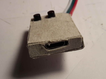 finished - from the USB port